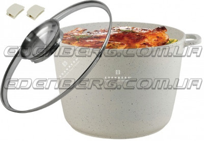EB-3961 Глибока каструля зі скляною кришкою, 4,0 л (20 x 16 см)