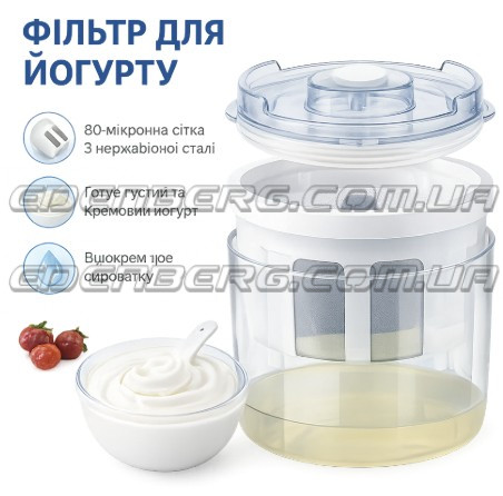 EB-18432 Фільтр для йогурту з нержавіючою сіткою (80 мікрон)
