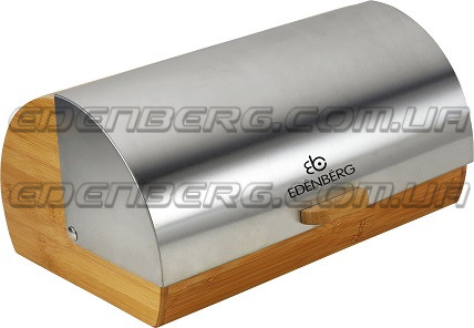 EB-083 Хлібниця, корпус з бамбуку і кришка з нержавіючої сталі