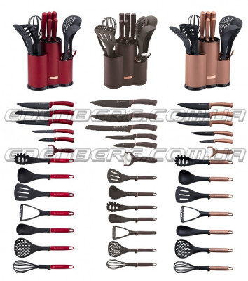 EB-11099 Ножей - Поварешки Набор 14 Предметов С Подставка