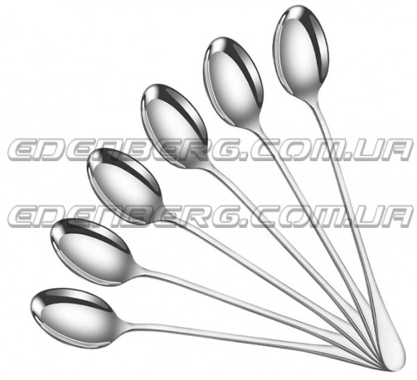 EB-18602 Набор коктейльных ложек, нержавеющая сталь, 6 шт.