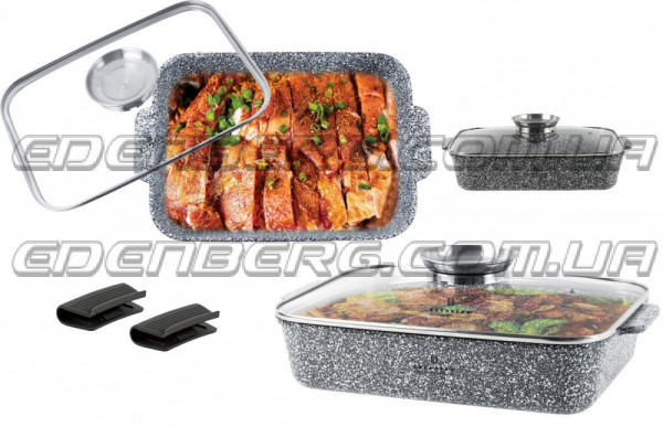 EB-12124 Жаровня З Кришкою З Ароматизації Кнопка 3,2 Лтр. (28x20x6,5 см.) 1