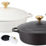 EB-12097 Сотейник с металлической крышкой и мраморным покрытием, 4,0 л. (28x8,0 см.)