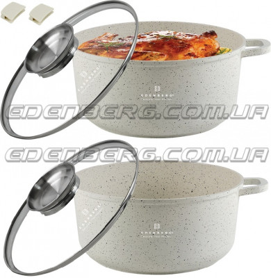 EB-3954 Кастрюля со стеклянной крышкой, 5,6 л (26 см)