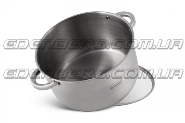 EB-3008 Кастрюля из нержавеющей стали с крышкой, 7,6л. (26 x 14,5 см.)