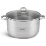 EB-3008 Кастрюля из нержавеющей стали с крышкой, 7,6л. (26 x 14,5 см.)