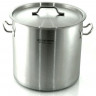 EB-3772 Кастрюля высокая из нержавеющей стали с металлической крышкой 15 л.