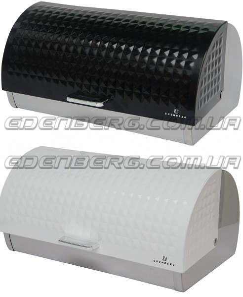 EB-131 Хлібниця із нержавіючої сталі + емальоване глянцеве покриття на кришці