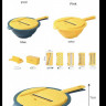 FRU-293 Терки Для Сиру-Овочі 6 В 1