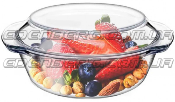 EB-15312 Скляних Деко Круглий 1 шт. - 1,65 Лтр.