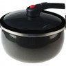 EB-12620 Эмалированная кастрюля с крышкой микродавление 6.5 л.