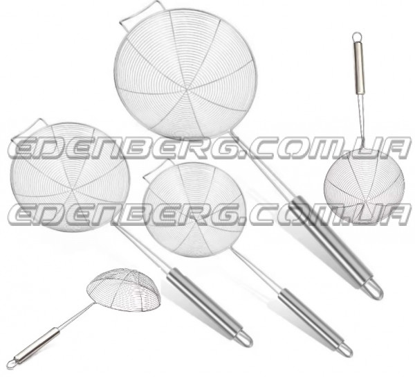 EB-18236 Шумовка-сито из нержавеющей стали с длинной ручкой 14 см