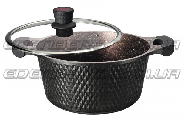 EB-16201 Котел из литого алюминия с крышкой 2,5 л (20×10 см)