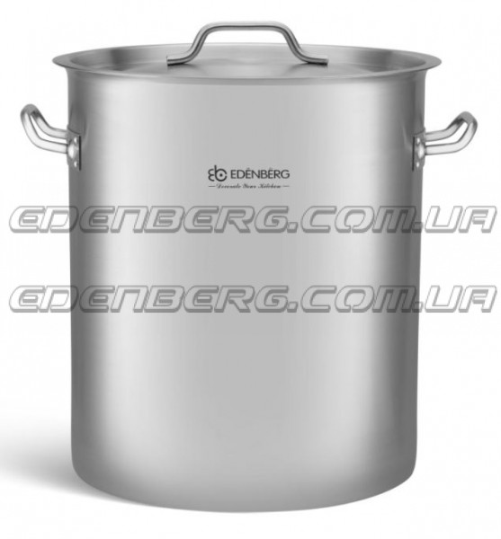 EB-3771 Кастрюля высокая из нержавеющей стали с металлической крышкой 10 л.