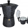 EB-3785 Гейзерная кофеварка эспрессо «Мрамор» на 6 чашек