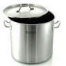 EB-3777 Кастрюля высокая из нержавеющей стали с металлической крышкой 50 л.