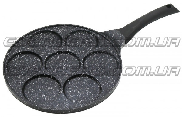 EB-7512 Сковорода для оладий и панкейков с мраморным покрытием на 7 порций 27 см