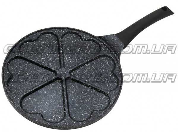 EB-7514 Сковорода для оладий и панкейков – 6 порций в форме сердца 27 см