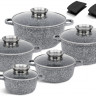 EB-8147 Набор Казан Круглый 5 Предм. 1.3/2.3/3.5/4.5/5.6 Лтр.
