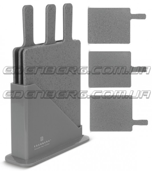 EB-11982 Набор антибактериальных кухонных досок 3 в 1 на органайзере