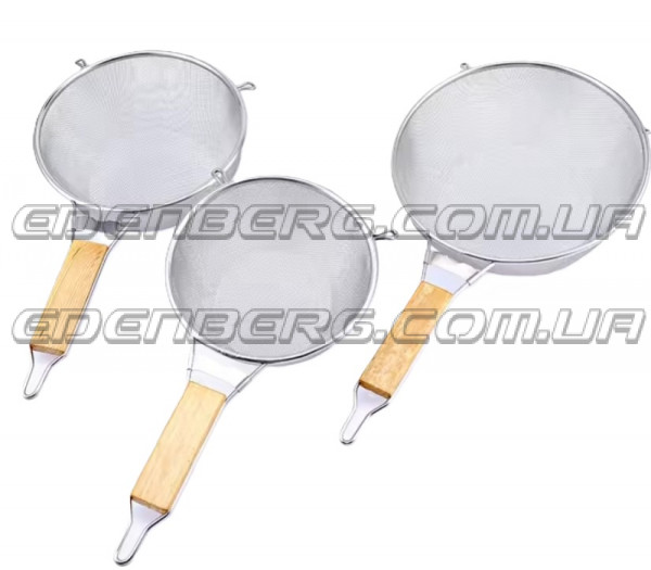 EB-18247 Дуршлаг-сито из нержавеющей стали с ручкой, 21 см