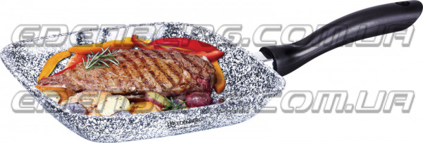 EB-3315 Сковорода-гриль с двусторонним гранитным покрытием 24 см