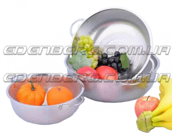 EB-18229 Дуршлаг-сито из нержавеющей стали с двумя боковыми ручками 25 см