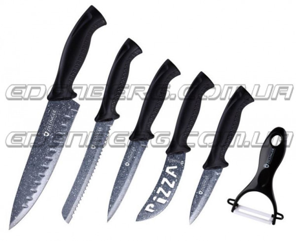 ZL-833 Набор Ножей 6 Штук., Антибактериальное Покрытие