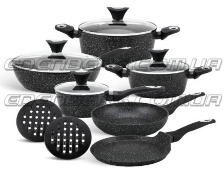 EB-5615 Посуды Набор Кухонной, 12 Предметов Литий Алюміній