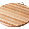 FRU-800 Круглая бамбуковая разделочная доска с металлическим крючком (35 см)