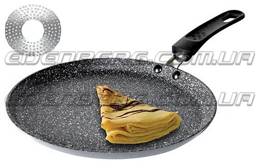 EB-3394 Сковорода для блинов с мраморным покрытием и индукционным дном 20 см