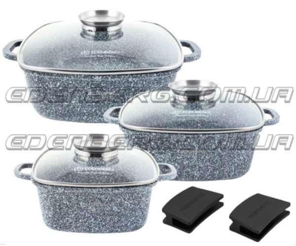 EB-8030 Набір Кухонного Посуду 6 Предметів Литий Алюміній