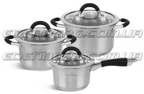 EB-2403 Посуды Набор Кухонной, 3 Предметов 1.9/2.7/3.6 Лтр.