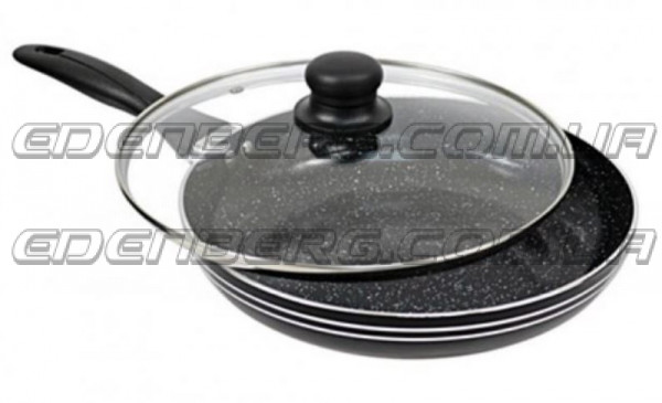 EB-766 Сковорода З Кришкою Мармурове Покриття 24 см.