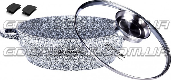 EB-8041 Сотейник со стеклянной крышкой 4,1л 28 см