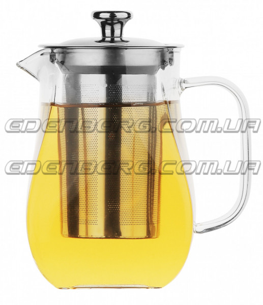 EB-19056 Стильный Стеклянный Чайник-Заварник 750 Мл. Термостойкие До 500°