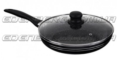 EB-767 Сковорода З Кришкою Мармурове Покриття 26 см.