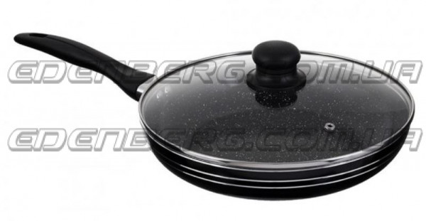 EB-767 Сковорода З Кришкою Мармурове Покриття 26 см.