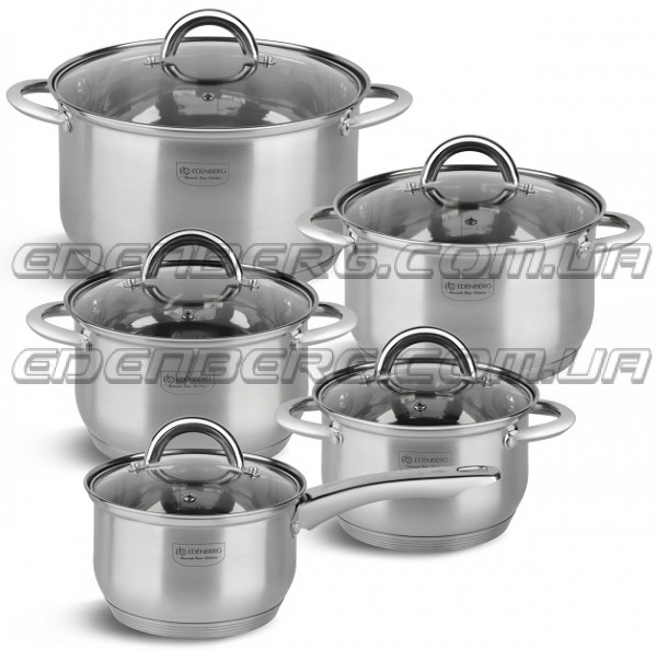 EB-4005 Посуды Набор Кухонной, 5 Предметов 2.1/2.1/2.9/3.9/6.60 Лтр. 