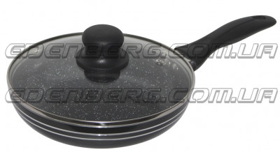 EB-768 Сковорода З Кришкою Мармурове Покриття 28 см.