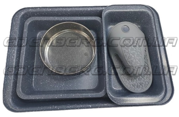 EB-15206 Набір Форма Для Випікання 5 шт- Разборная - Мармурове Покриття