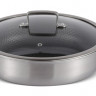 EB-14921 Сотейник Глубокий С Крышкой 24x7.0 см. Нержавеющая Сталь, Трех Слоев, Антипригарным Покрытием