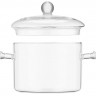 EB-19008 Стеклянная кастрюля с крышкой из жаропрочного стекла, 3.0 л.