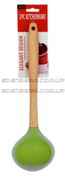 FRU-494 Половник силиконовый с деревянной ручкой