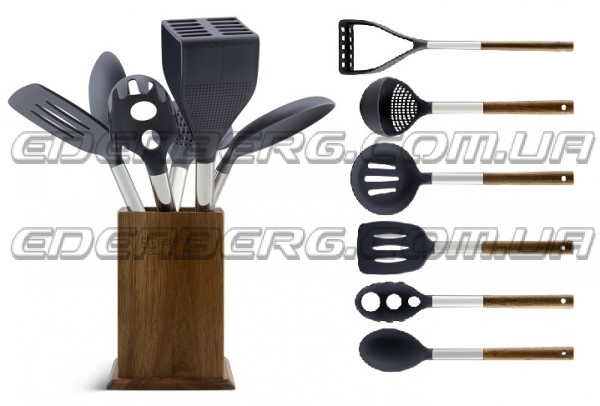 EB-7792 Набор кухонных принадлежностей на подставке 7 предметов
