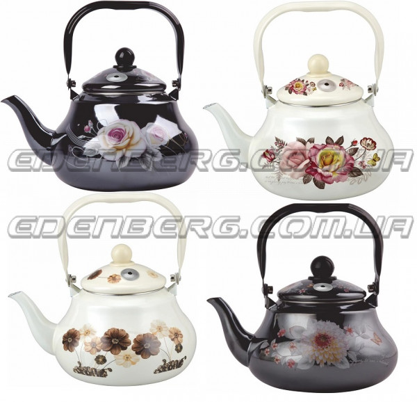 EB-3353 Емальований Чайник Свистячий 2,5 Лтр.
