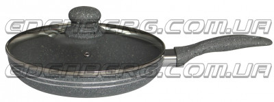 EB-787 Сковорода С Крышкой, Мраморное Покрытие 26 см.