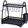 EB-17982 Сушарка Для Посуду - Двоярусна - Чорна - Настільна