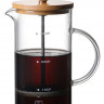 EB-330 Френч-прес 600 мл. Колба із жароміцного скла, кришка бамбук