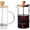 EB-331 Френч-прес 1000 мл. Колба із жароміцного скла, кришка бамбук